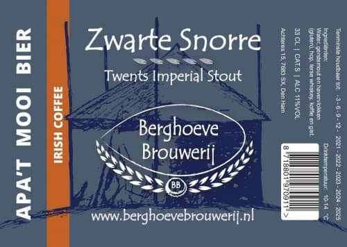 Zwarte Snorre Irish Coffee