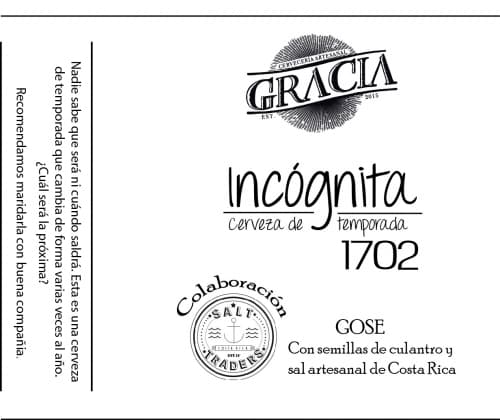 Incógnita 1702 Salt Traders Gose
