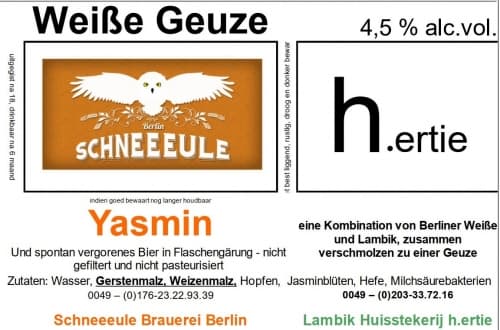 Weiße Geuze Yasmin