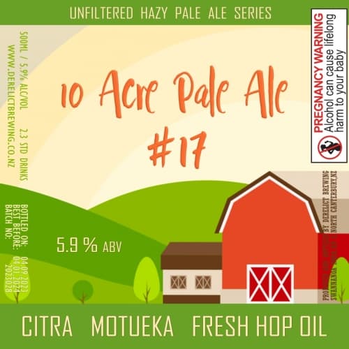 10 Acre Pale Ale #17 (UP THE WAHS)
