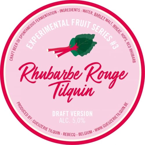 Experimental Fruit Series #3 - Rhubarbe Rouge Tilquin - Draft Version