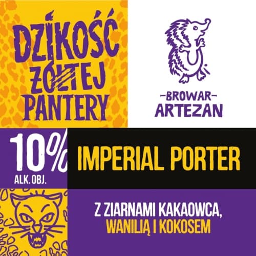 Dzikość Żółtej Pantery Z Ziarnami Kakaowca, Wanilią I Kokosem