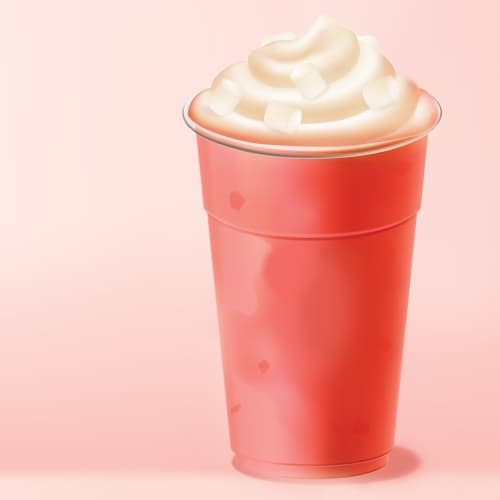 Raspberry Marshmallow Smoothie