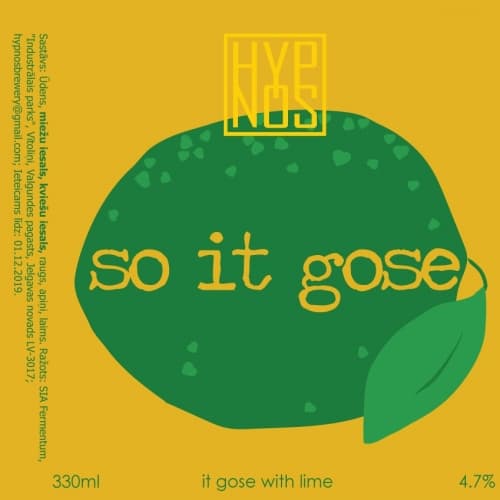 So It Gose - Lime