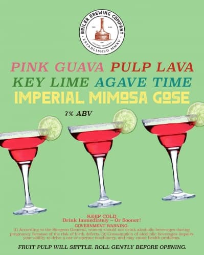 Pink Guava Pulp Lava Key Lime Agave Time Imperial Mimosa Gose