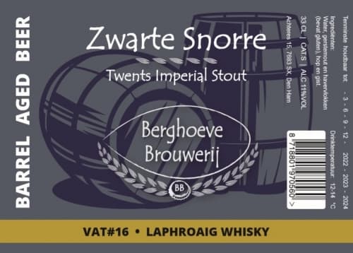 VAT#16 Zwarte Snorre Barrel Aged Laphroaig Whisky