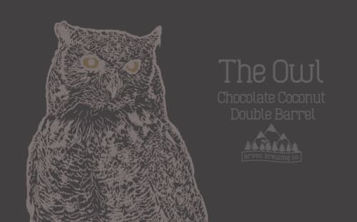 Chocolate Coconut Double Barrel Owl