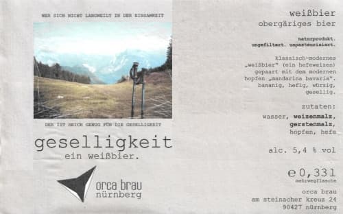 geselligkeit
