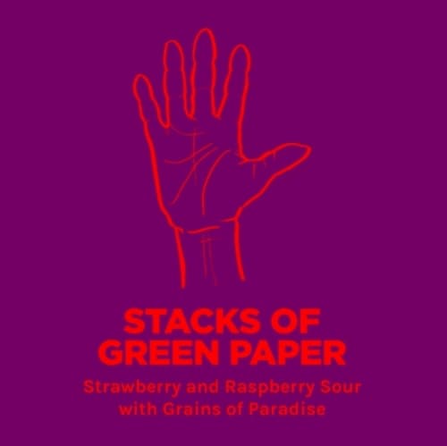 STACKS OF GREEN PAPER