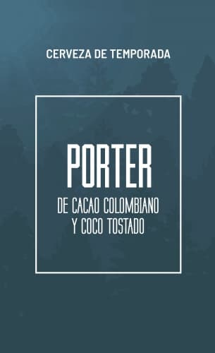Porter de Cacao y Coco Tostado