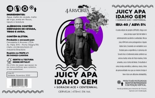 LUPULAB #6 - Juicy APA Com Idaho Gem, Sorachi Ace E Centennial