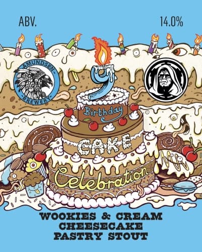 9TH BIRTHDAY CAKE - WOOKIES AND CREAM CHEESECAKE