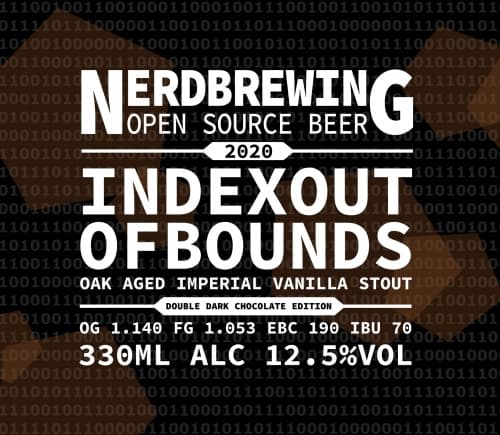 Indexoutofbounds Oak Aged Imperial Vanilla Stout - Double Dark Chocolate Ed.