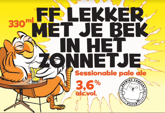 FF Lekker Met Je Bek In Het Zonnetje