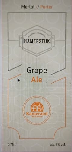 GrapeAle Porter & Merlot Kameraod & Hamerstuk