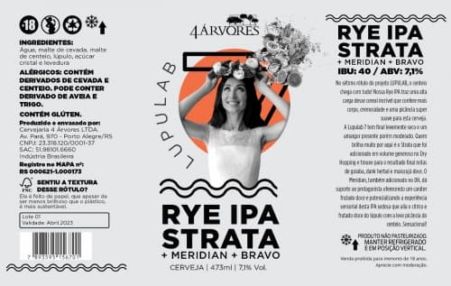 LUPULAB #7 - Rye IPA Com Strata, Meridian E Bravo