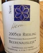 Meddersheimer Rheingrafenberg Riesling Beerenauslese