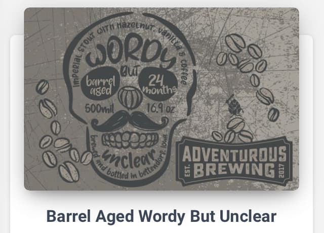 Barrel Aged Wordy But Unclear