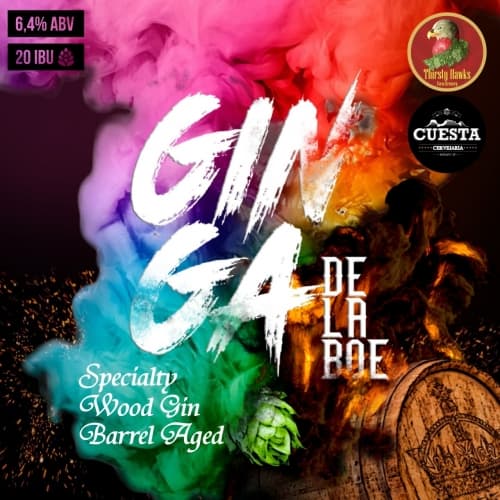 Ginga De La Boe Wood Gin Barrel Aged