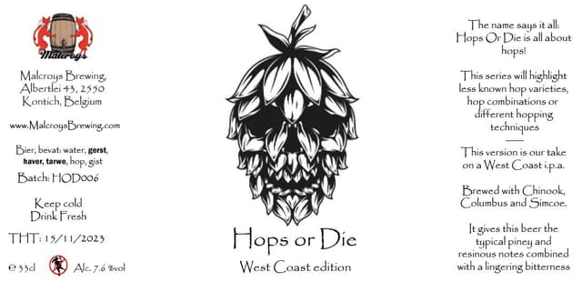 Hops Or Die #6 West Coast Edition