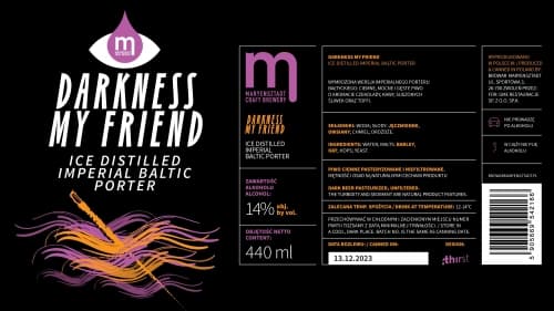 Darkness My Friend - Ice Distilled Imperial Baltic Porter