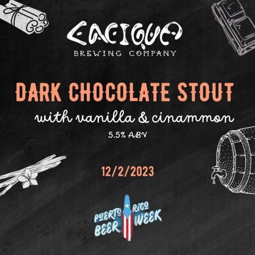 Dark Chocolate Stout With Vanilla And Cinammon
