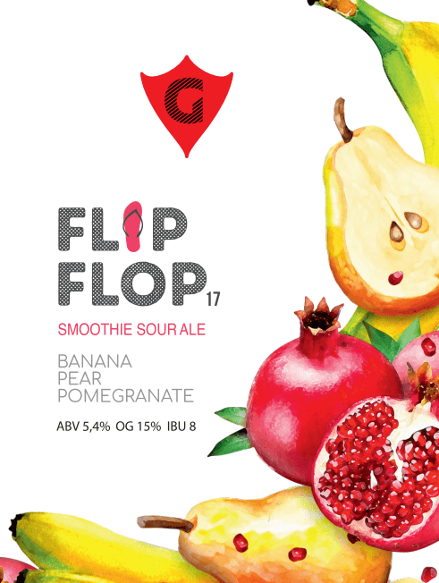 FLIP FLOP 17 | banana • pear • pomegranate