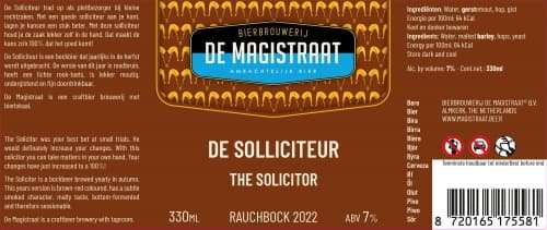 De Solliciteur 2022 Rauchbock