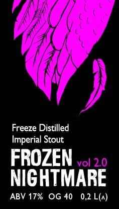 Frozen Nightmare Vol. 2. Freeze Distilled Imperial Stout Sherry Chips Aged