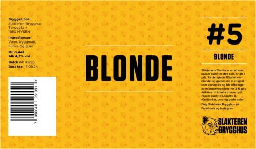 Slakteren`s Blonde