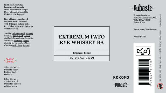 Extremum Fato Rye Whiskey BA (Silver Series)