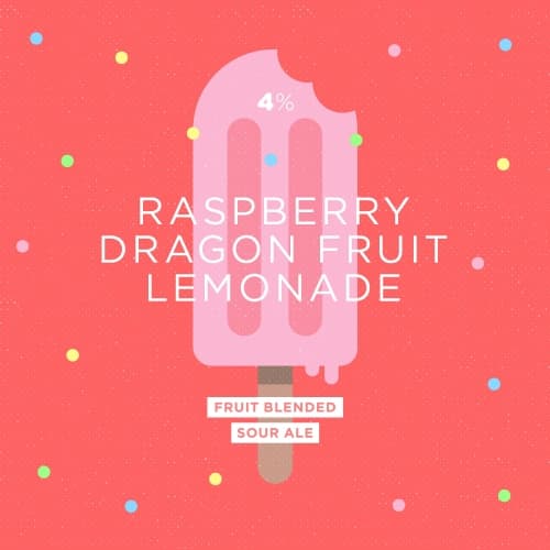 Raspberry Dragon Fruit Lemonade Popsicle