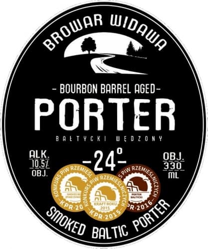 Porter Bałtycki Wędzony 24° (Smoked Baltic Porter 24°) Bourbon Barrel Aged