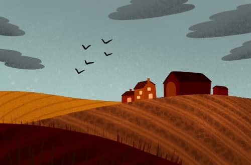 Autumn Harvest Moon