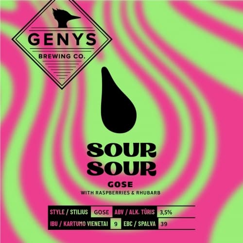 Gose with Raspberries & Rhubarb