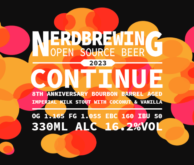 Continue 8th Anniversary Bourbon BA Imperial Milk Stout W. Coconut & Vanilla