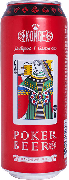 Konge Poker Beer Blanche Unfiltered (Queen)