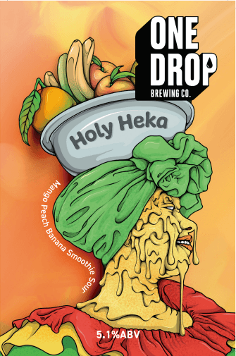 Holy Heka Mango, Banana And Peach Smoothie Sour