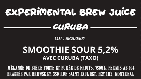 EXPERIMENTAL BREWJUICE - CURUBA