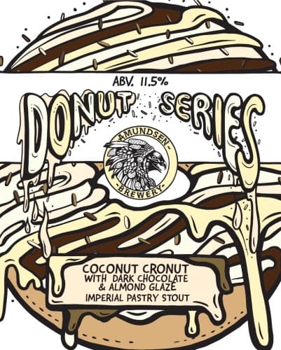 DONUT SERIES - Coconut Cronut with Dark Chocolate & Almond Glaze