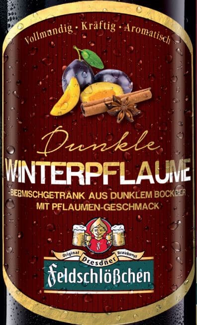 Dunkle Winterpflaume