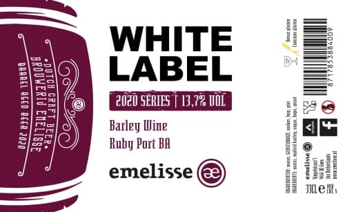 White Label Barley Wine Ruby Port BA 2020