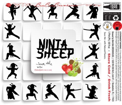 Ninja Sheep - Strawberry, Kiwi, Lime