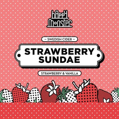 Happy Monster Strawberry Sundae