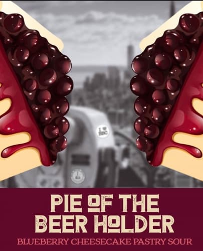 Blueberry Cheesecake Pie of the Beer Holder