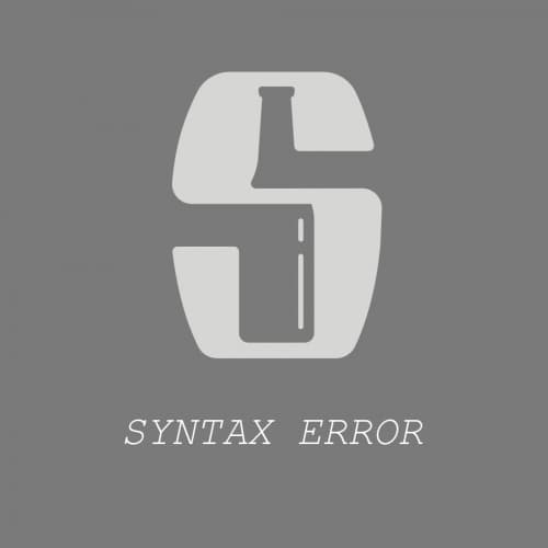 Syntax Error