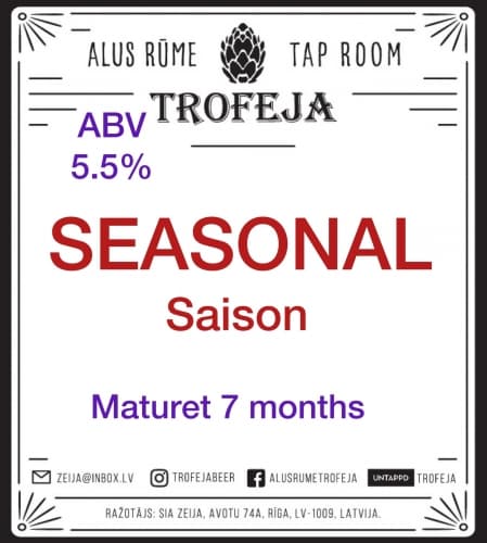 SEASONAL Saison