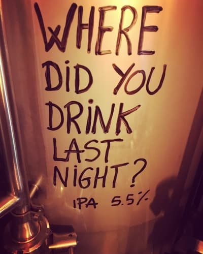Where Did You DRINK Last Night