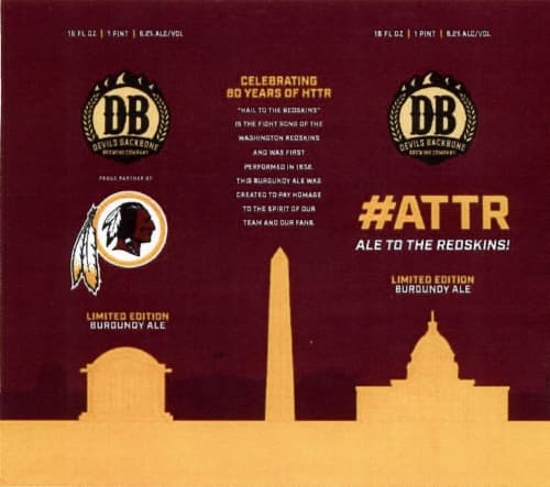 #ATTR Ale To the Redskins (Burgundy Edition)