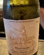 Chevalier de la Crée Knights Templar Cuvée Montagny Premier Cru